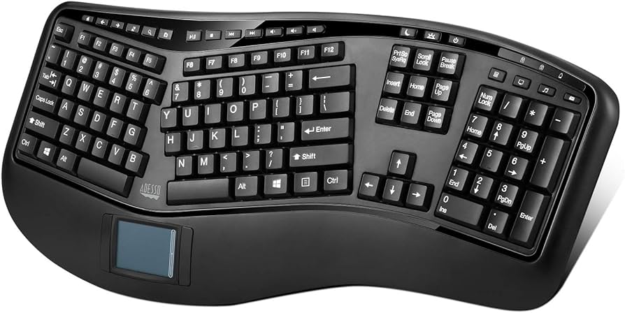 Maximize Your Typing Comfort with Adesso's Tru-Form WKB-4500UB Keyboard