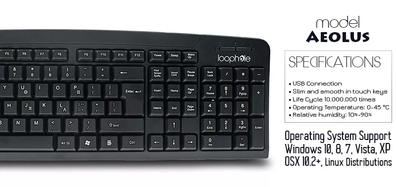 Experience Unmatched Comfort and Precision with Loophole LH-4541AO Keyboard
