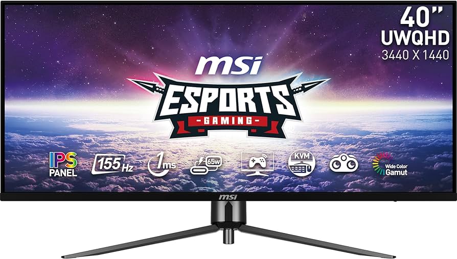 Get Immersed in Your Favorite Games with the MSI MAG401QR Ultrawide IPS HDR Gaming Monitor 40