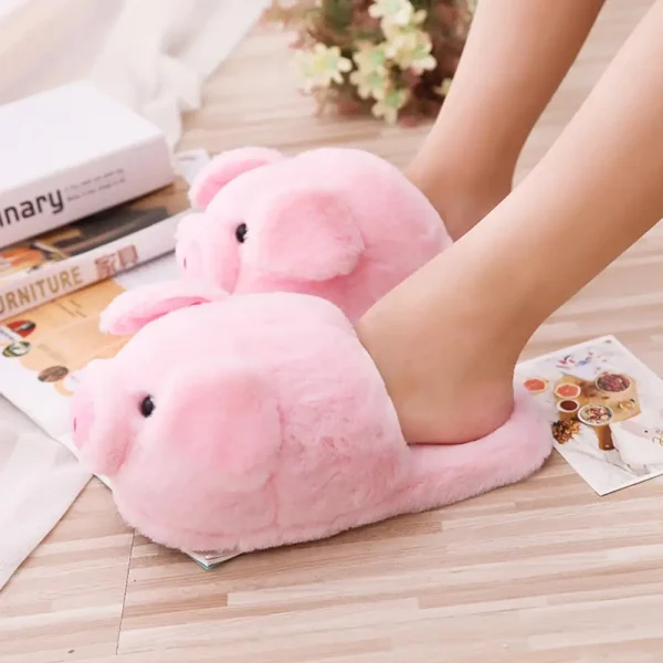 Adorable Pink Pig Slippers - Image 3