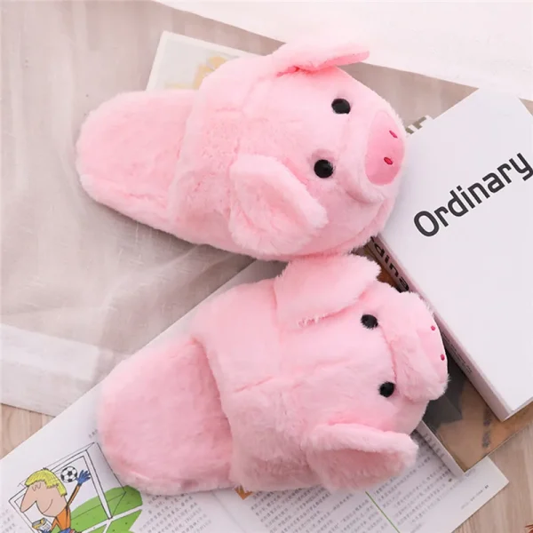 Adorable Pink Pig Slippers - Image 4