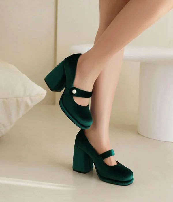 Chic Waterproof Platform Heels - Image 9