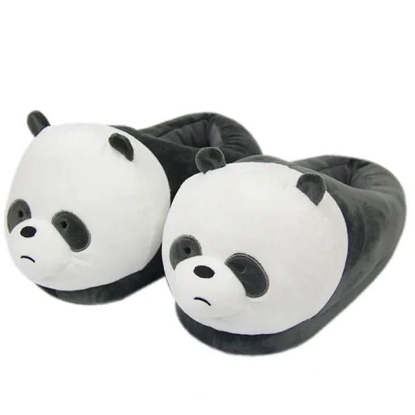 Adorable Plush Animal Slippers - Image 2