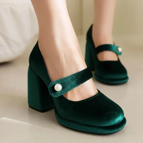 Chic Waterproof Platform Heels - Image 5