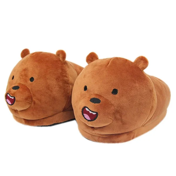 Adorable Plush Animal Slippers - Image 4