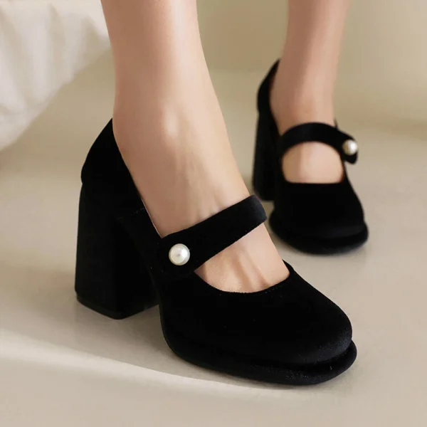 Chic Waterproof Platform Heels - Image 4