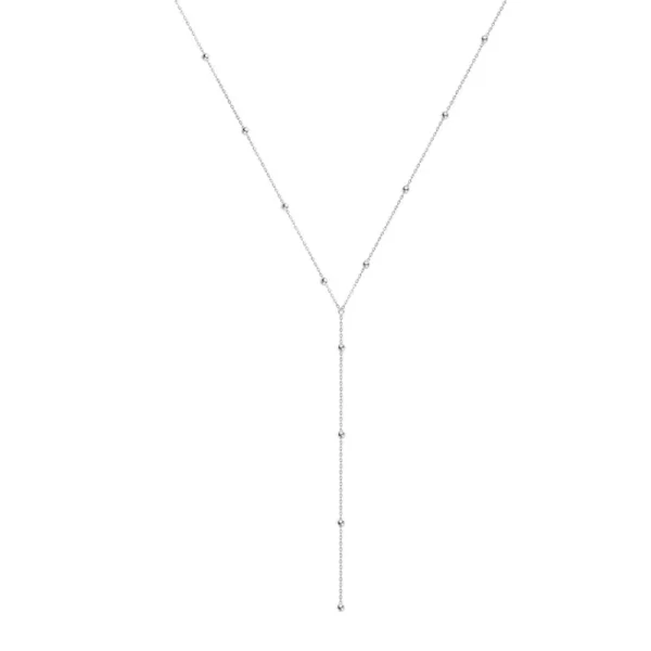 Silver Beads Chain Necklace - Image 3