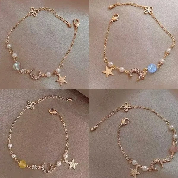 Star and Moon Link Bracelet - Image 2