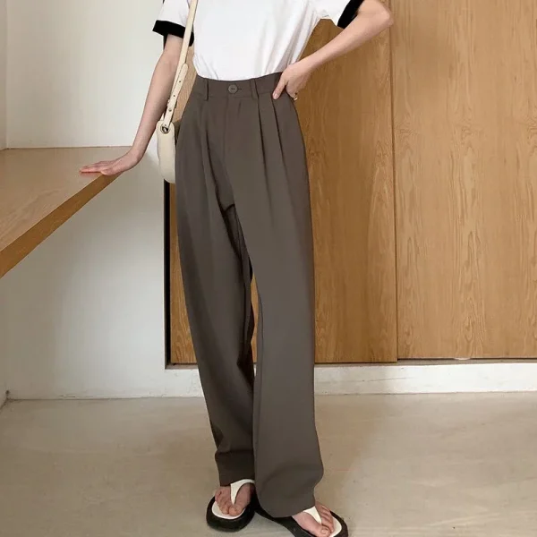 High Waist Women Suit Pants