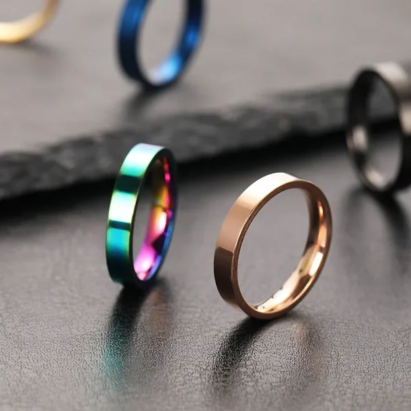 Elegant Stainless Steel Couple Ring