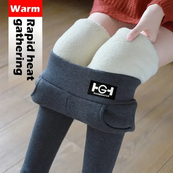 Winter Warm High-Waist Leggings - Image 2