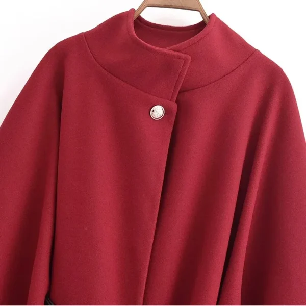 Women's Short Cape Coat - Image 8