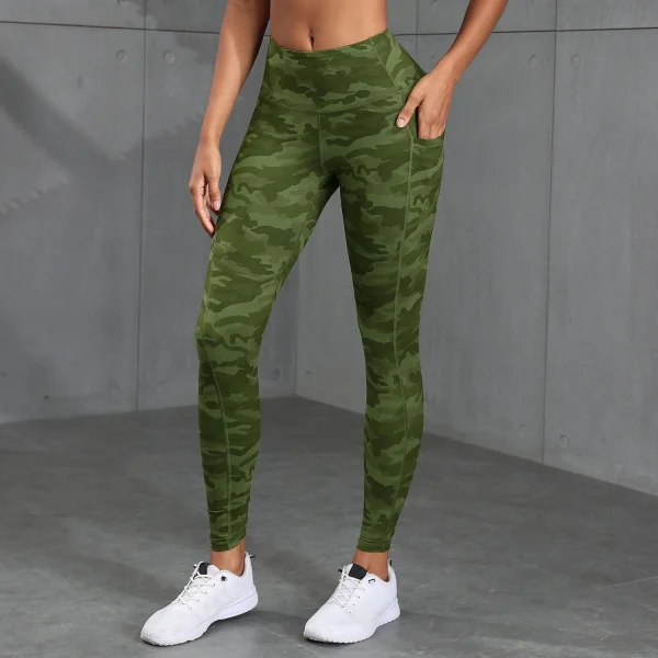 CHRLEISURE Women's High-Waist Camouflage Gym Leggings - Image 4