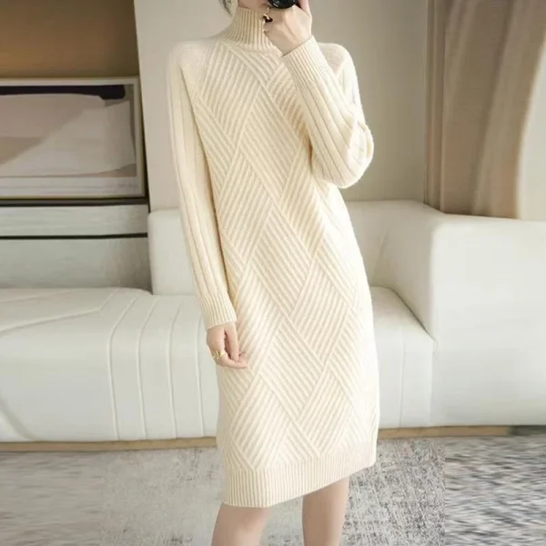 Elegant Wool Sweater Dress