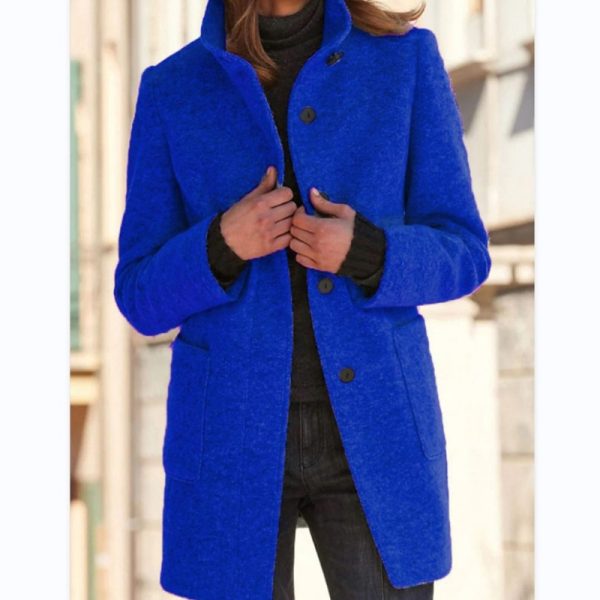 Women's Wool Blend Overcoat - Image 8