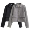 Women's Cropped Aviator Jacket