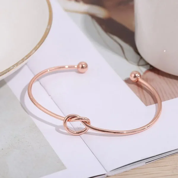 Woven Twist Texture Bangle - Image 9