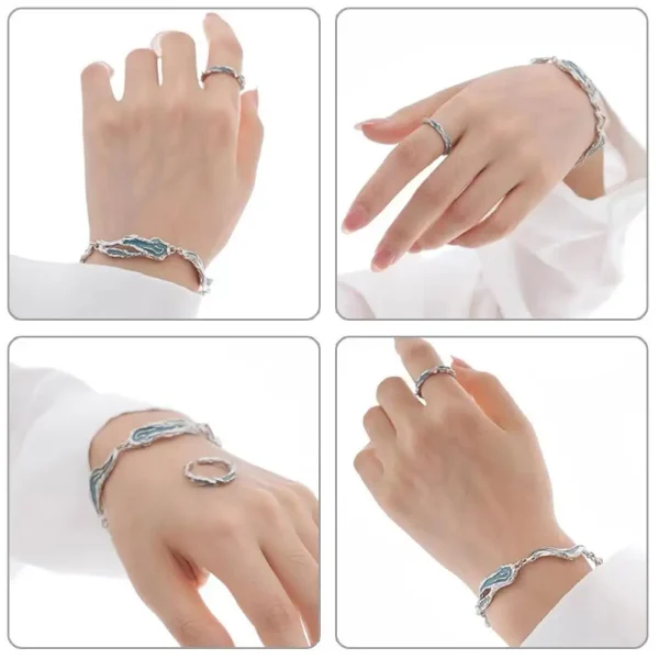 Trendy Silver Color Bowknot Bracelet - Image 2