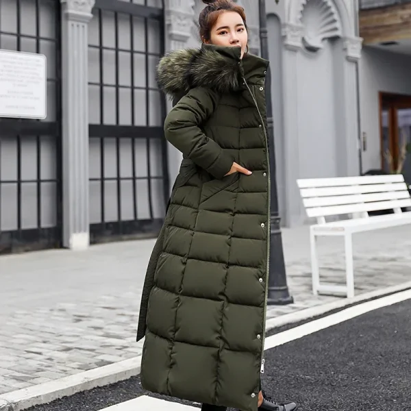 Long Down Cotton Parkas Coat - Image 3