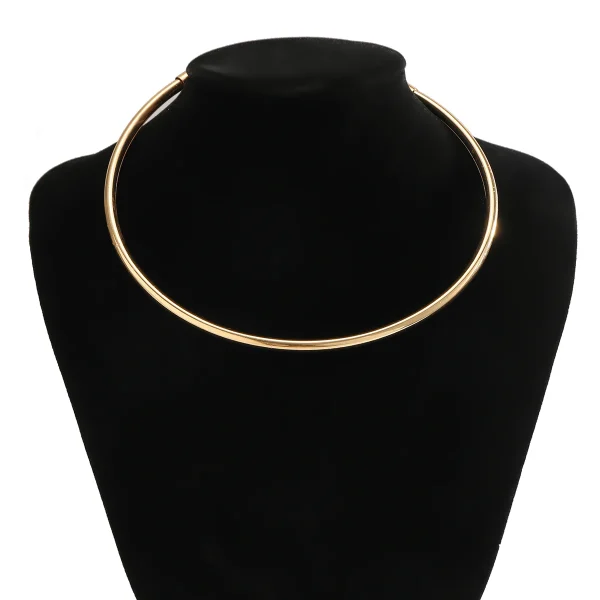 Minimalist Metal Collar Necklace - Image 4