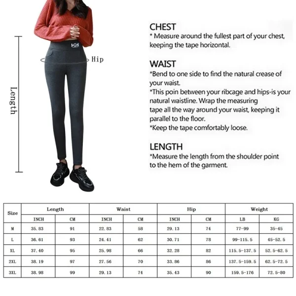 Winter Warm High-Waist Leggings - Image 6