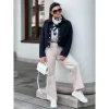 Women's Cropped Aviator Jacket - Image 4