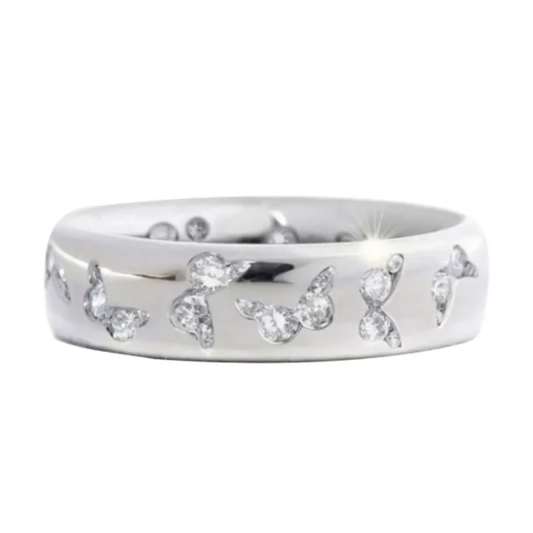 Butterfly Cubic Zirconia Ring - Image 5