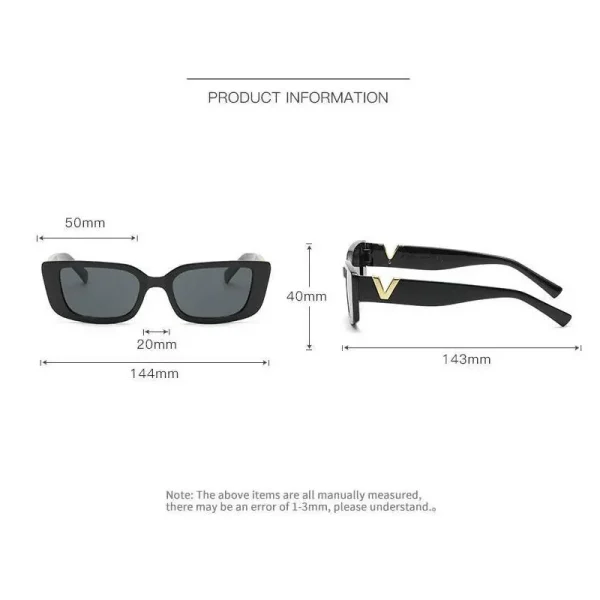 Retro Rectangular Sunglasses - Image 6