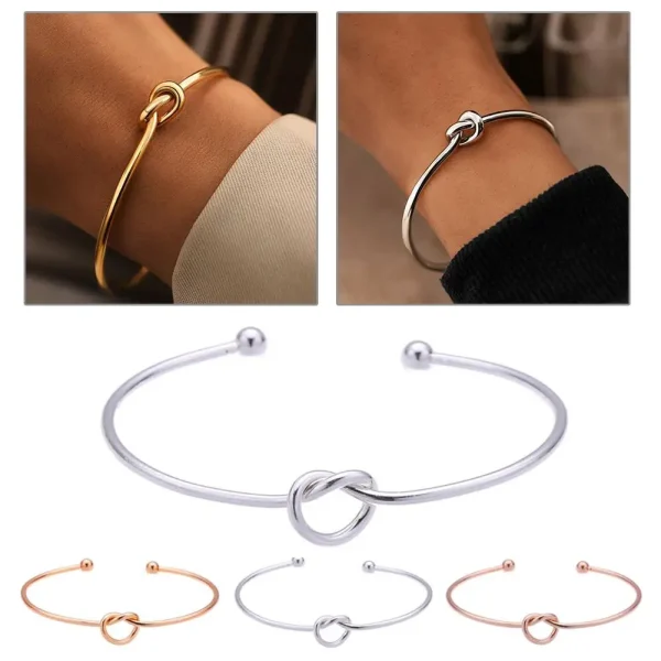 Woven Twist Texture Bangle - Image 3