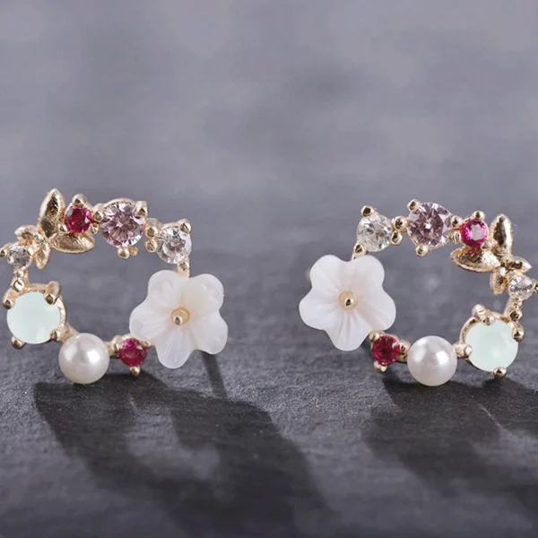 Sweet Bowknot Alloy Earrings