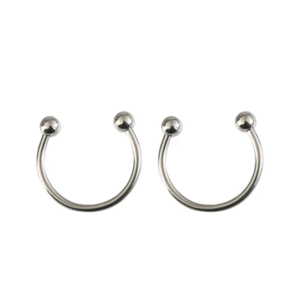 Steel Horseshoe Earrings