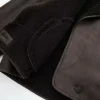 Women's Vintage Faux Leather & Wool Blend Plush Jacket - Image 9
