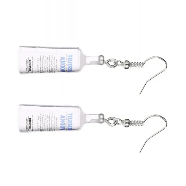 Vodka Bottle Resin Earrings - Image 2