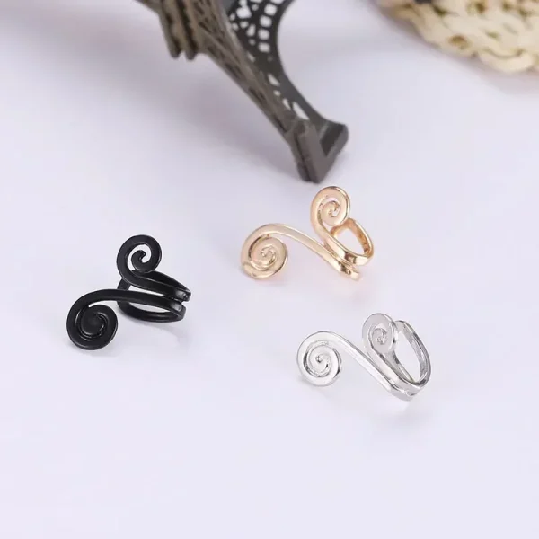 Creative Zunis Acupressure Non-Piercing Flower Shape Earrings - Image 5