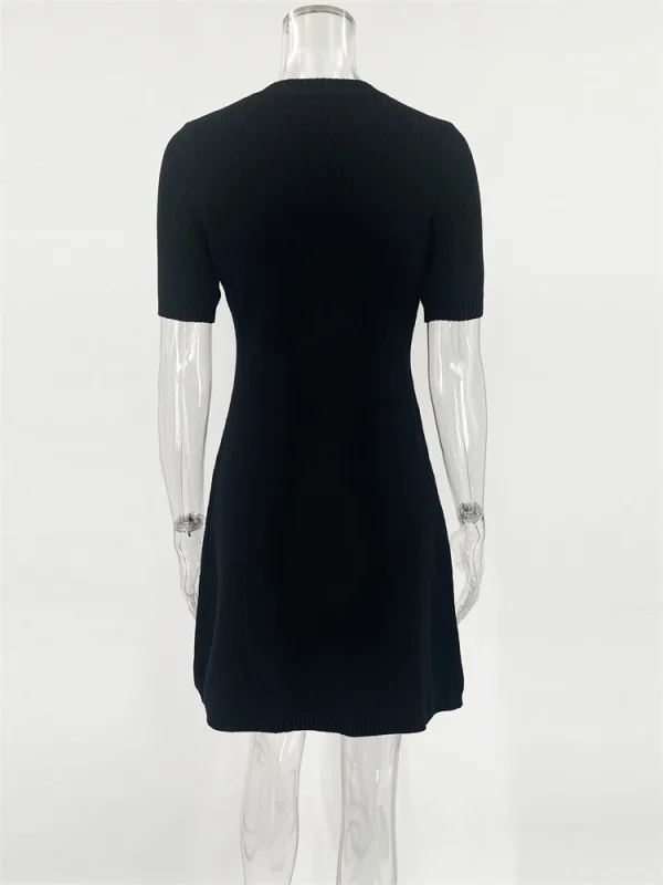 Elegant Knit Mini Dress - Image 5