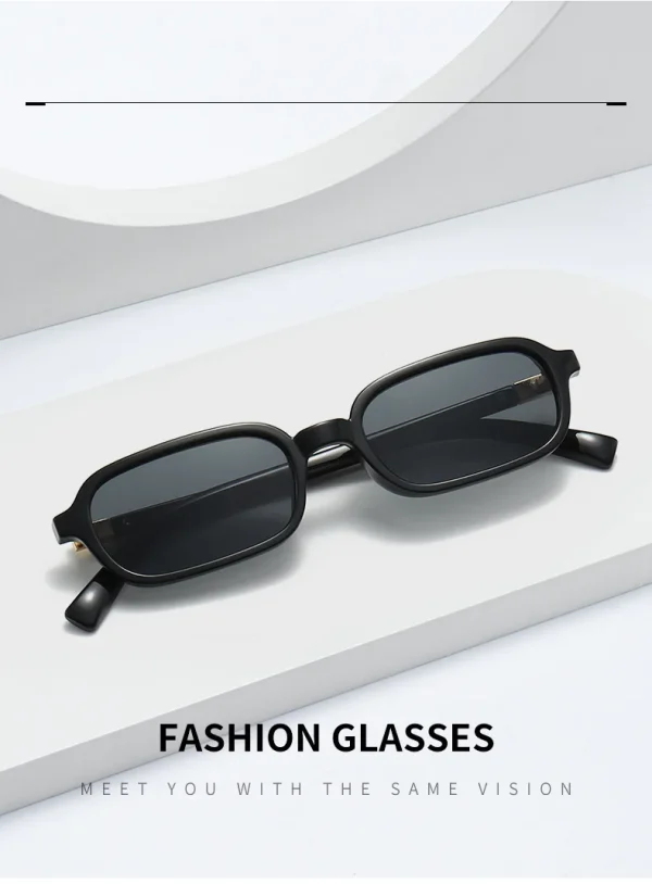 Vintage Rectangle Sunglasses - Image 3