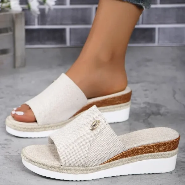 Women's Wedge Heel Slippers - Image 7