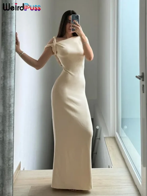 Sexy Irregular Bandage Bodycon Dress - Image 5