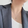 925 Sterling Silver Geometric Bead Choker - Image 4