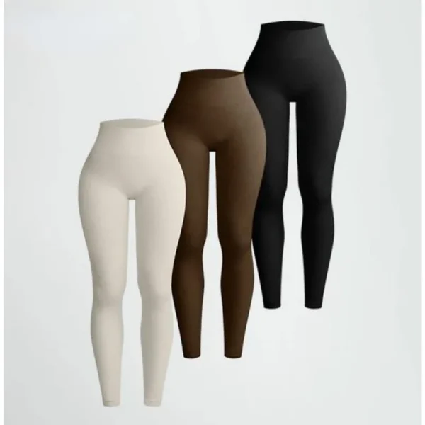 Women’s Seamless Knitted Leggings - Image 2