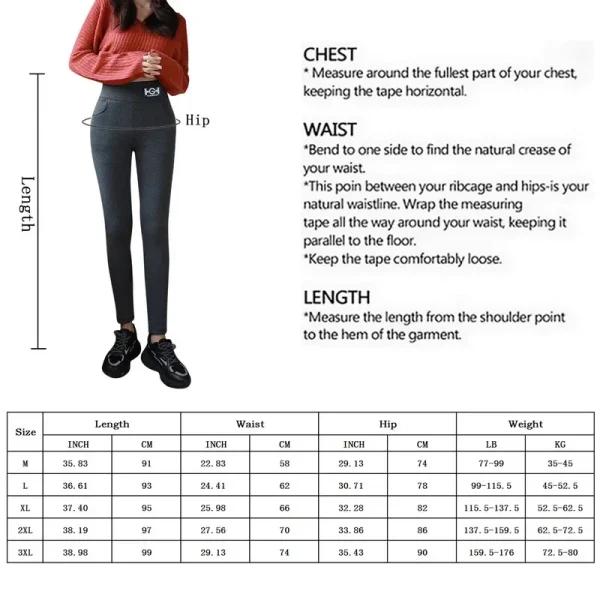 Women’s Winter Warm Leggings - Image 4