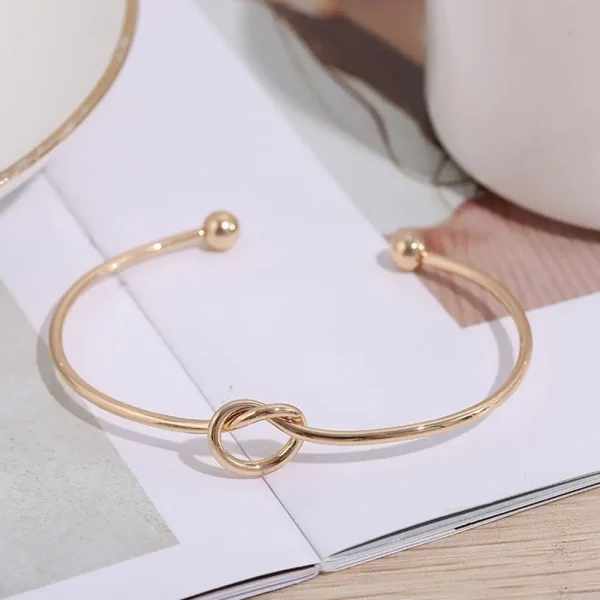 Woven Twist Texture Bangle - Image 7