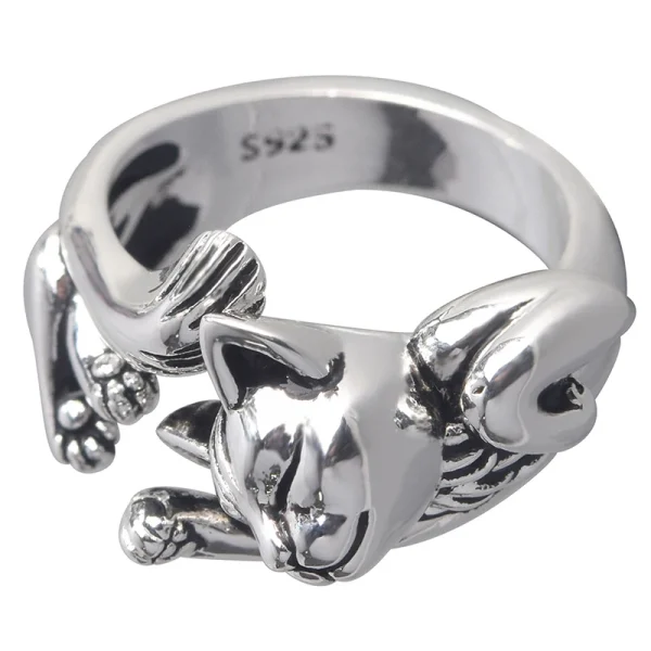 Vintage Cute Cat Ring - Image 4