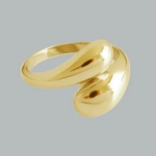Elegant Geometric Hollow Ring - Image 3
