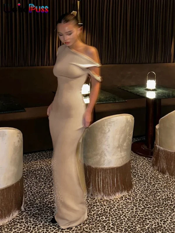 Sexy Irregular Bandage Bodycon Dress - Image 3