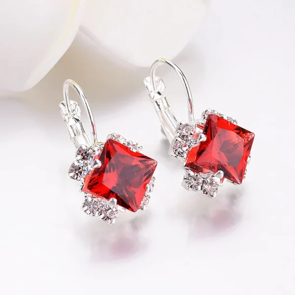 Women Square Zircon Earring