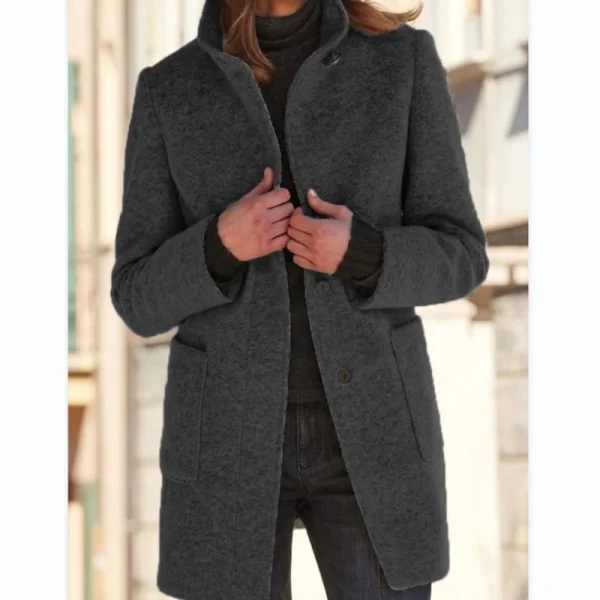 Women's Wool Blend Overcoat - Image 5