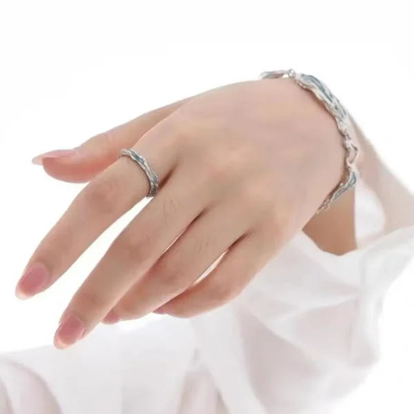 Trendy Silver Color Bowknot Bracelet - Image 12