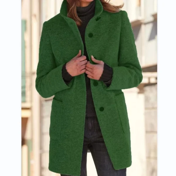 Women's Wool Blend Overcoat - Image 4