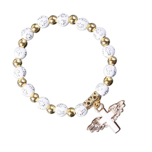 Fashion Stretch Rosary Beads Bracelet - Image 3